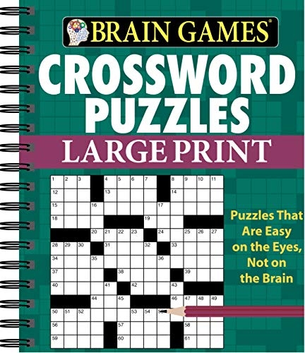 Brain Games Crossword Puzzles Large Print Green Pricepulse
