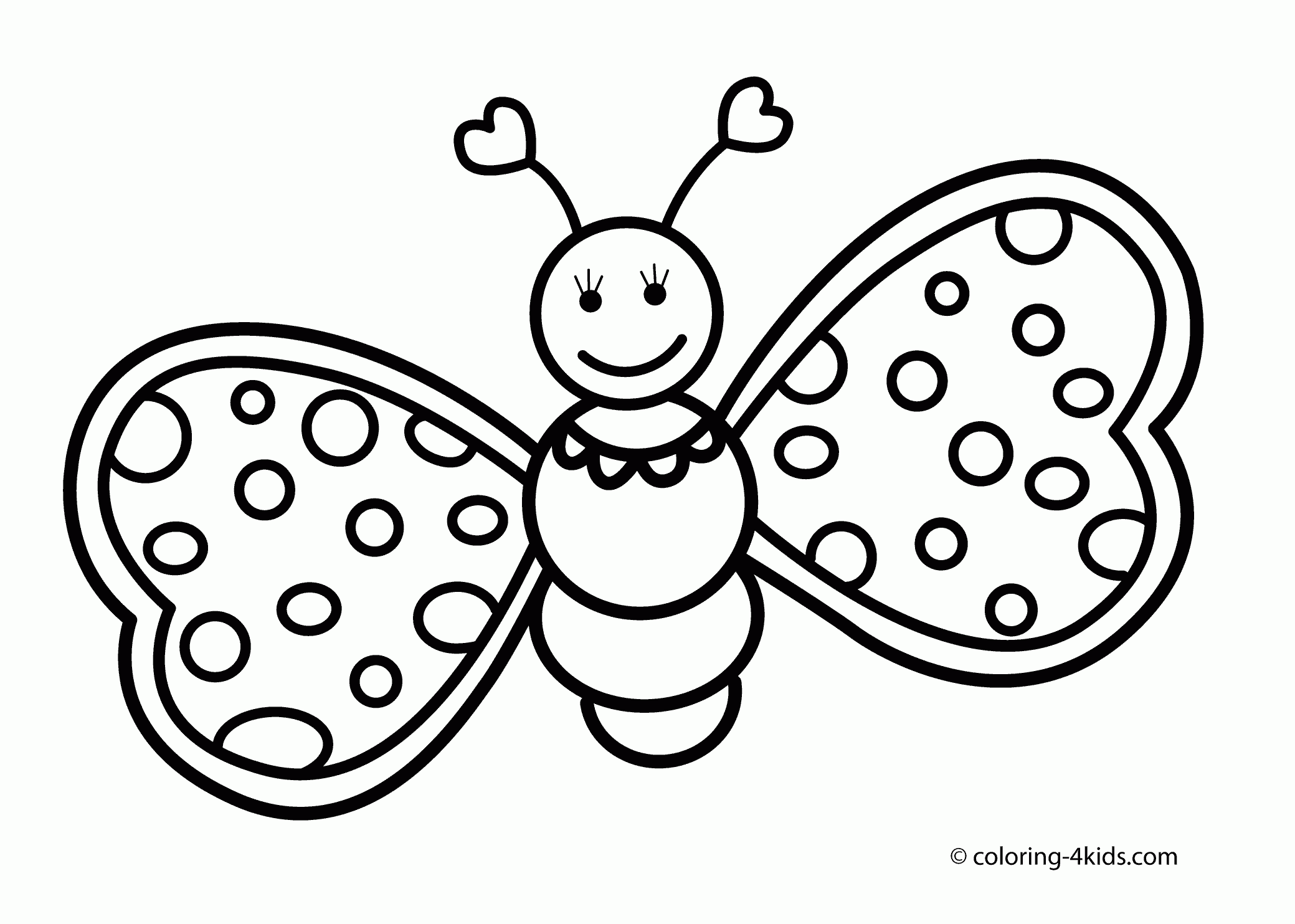 Butterfly Coloring Pages Preschool Coloring Home