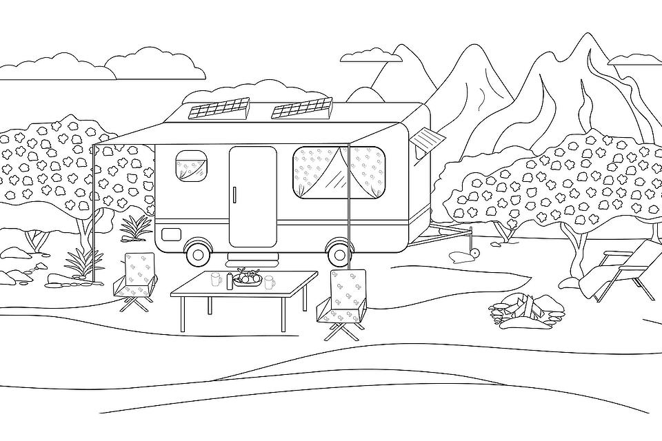 Camping Animals Coloring Pages Coloring Pages