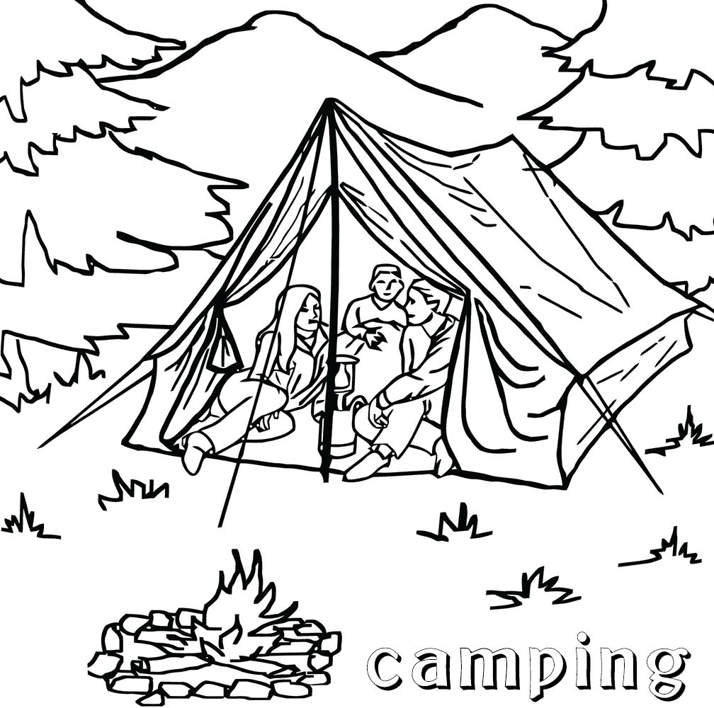 Camping Coloring Pages Best Coloring Pages For Kids