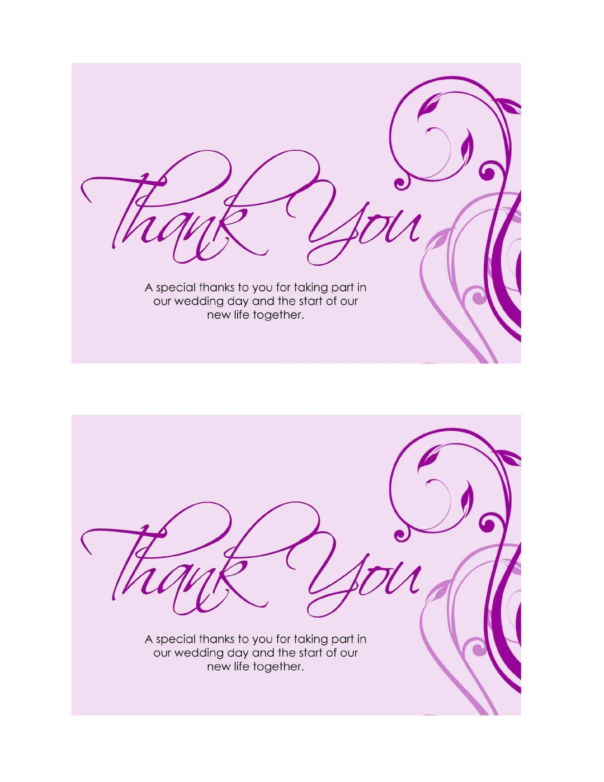 Card Template Free Printable Thank You Cards Printable Templates