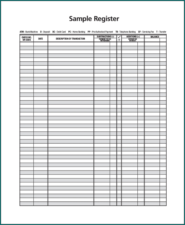 Checkbook Register Template Free Printable Rolfmoms