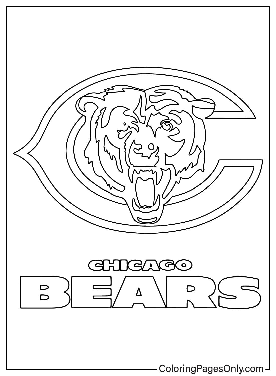 Chicago Bears Logo Coloring Page Free Printable Coloring Pages