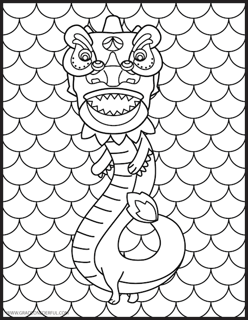 Chinese Dragon Images Coloring Pages Free Infoupdate