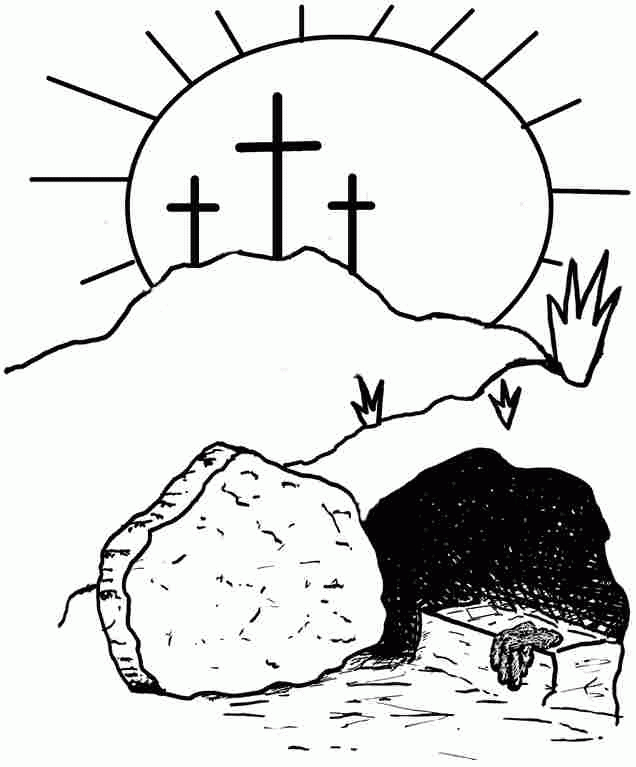 Christian Easter Coloring Pages Coloring Home