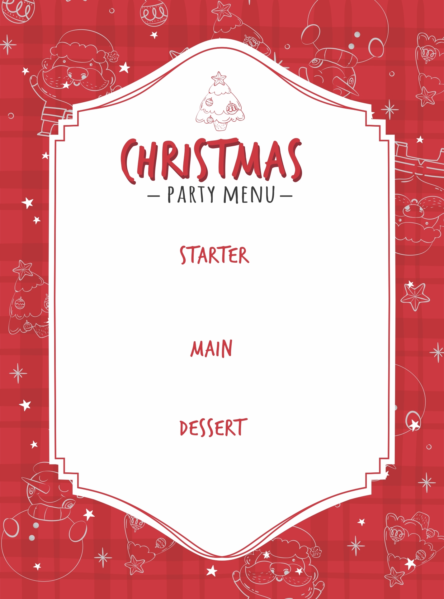 Christmas Menu Templates 12 Free PDF Printables Printablee