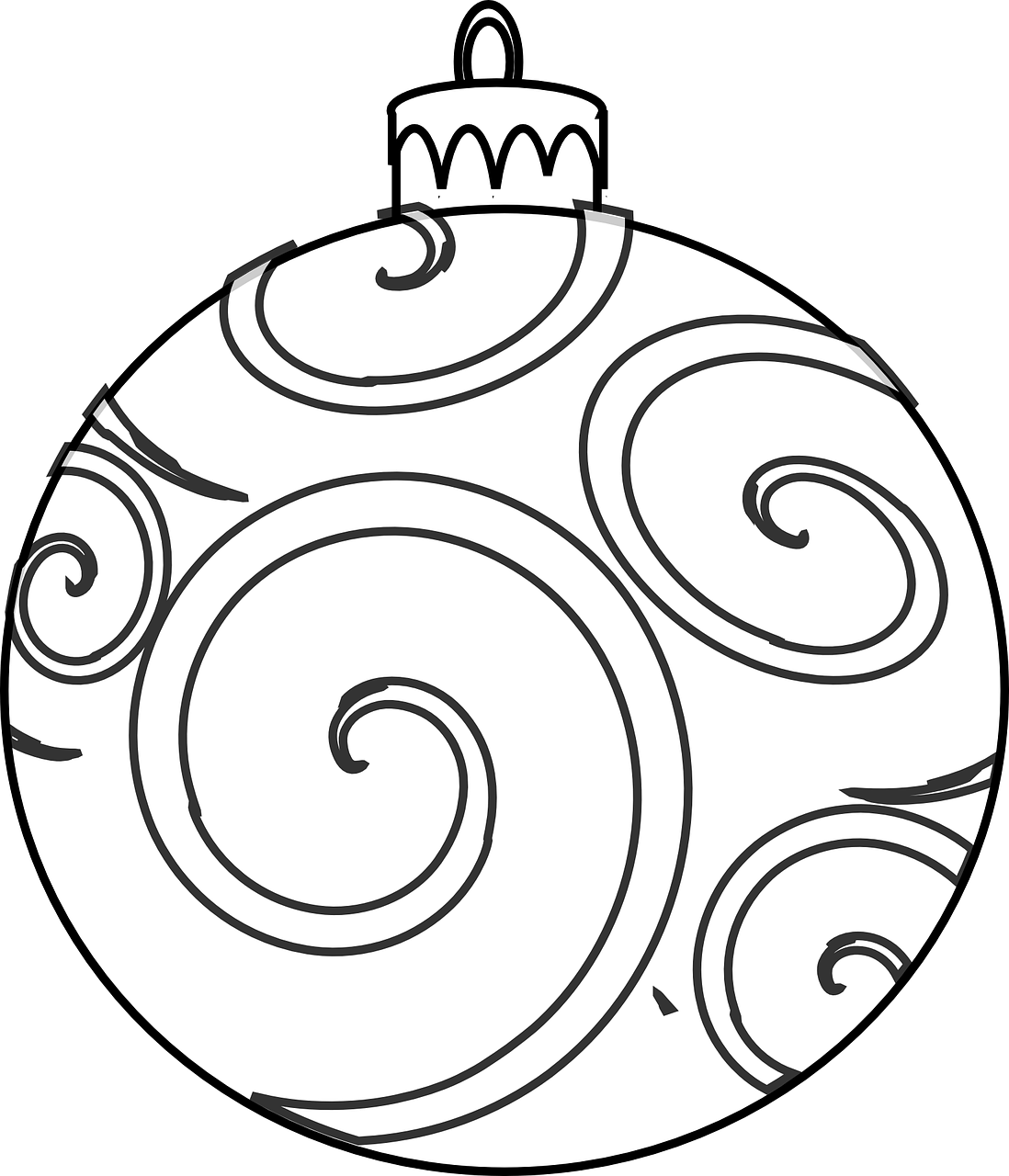 Christmas Ornament Colouring Page Printable