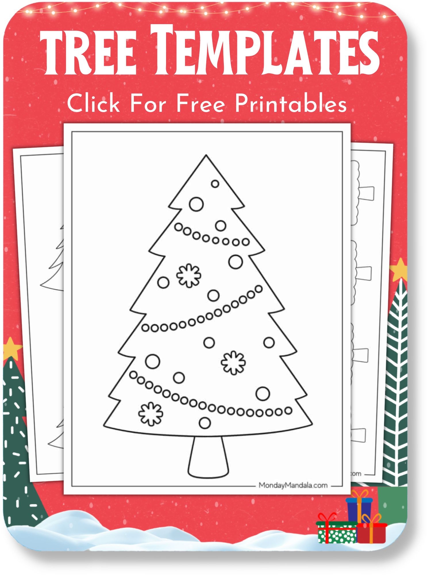 Christmas Templates Printable Free FREE Printable A Z
