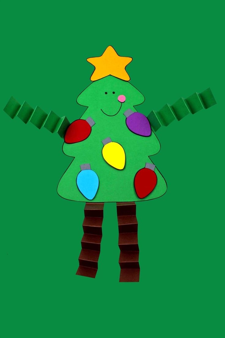Christmas Tree Craft With Free Printable Template Free Christmas 