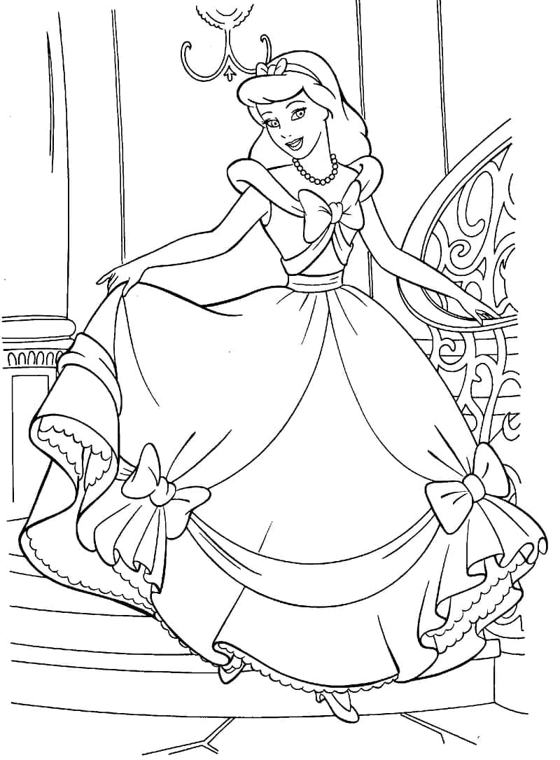 Cinderella Is Beautiful Coloring Page Free Printable Coloring Pages 