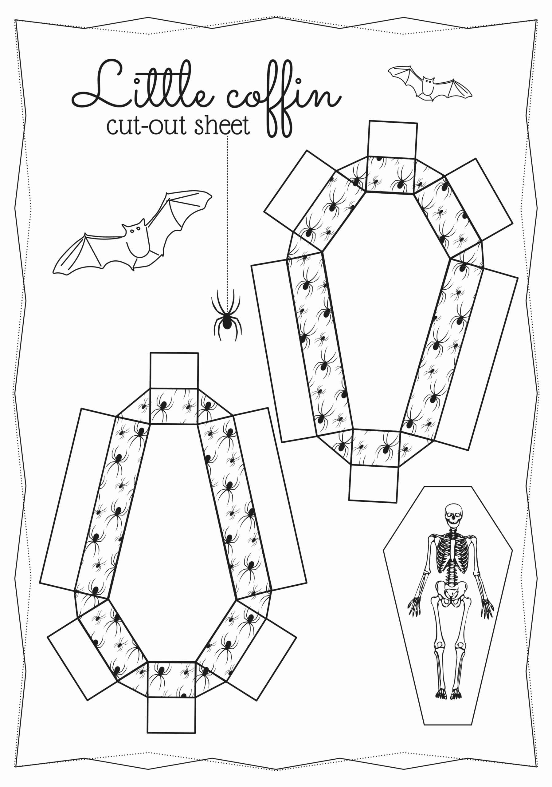 Coffin Template Printable