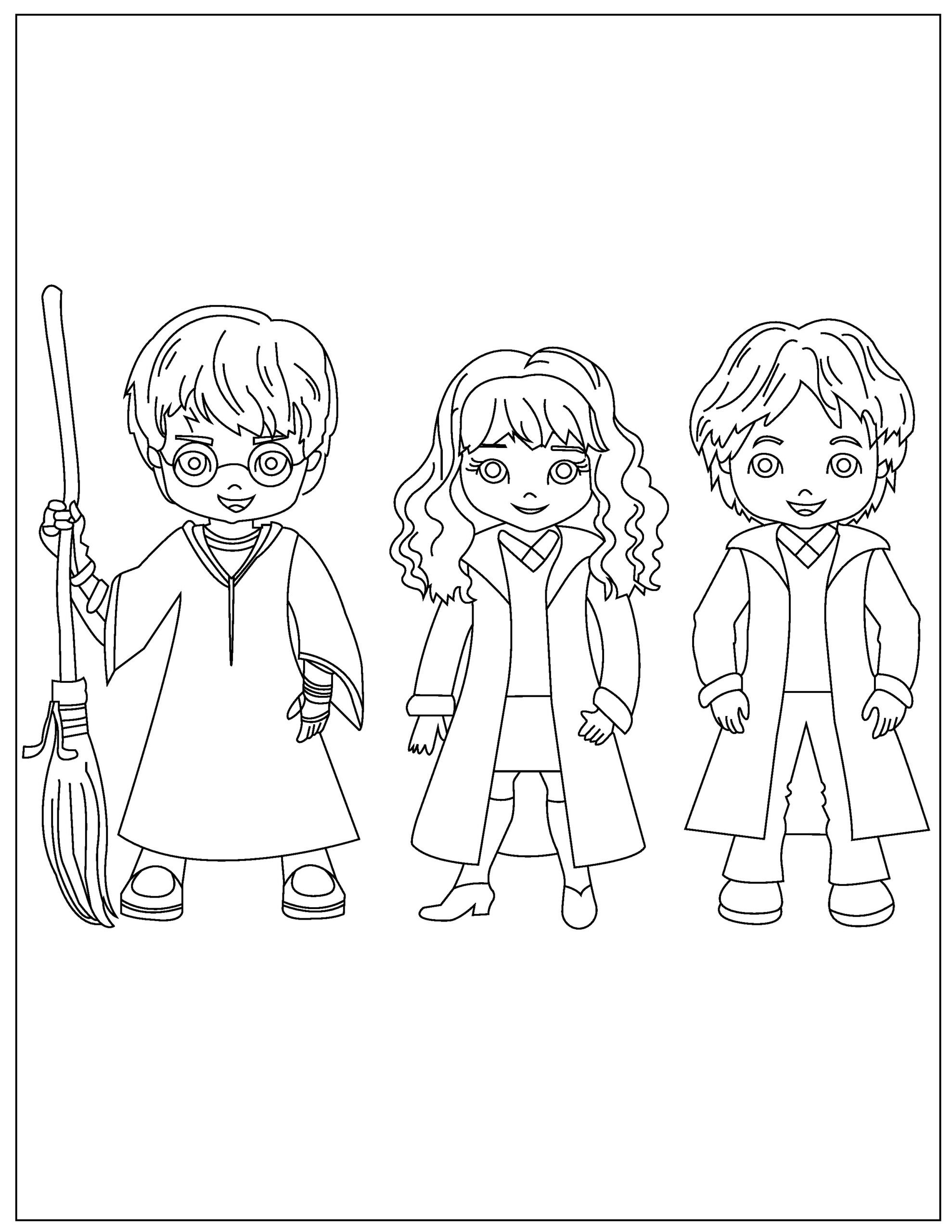 Collection Of Harry Potter Coloring Pages Free Printable