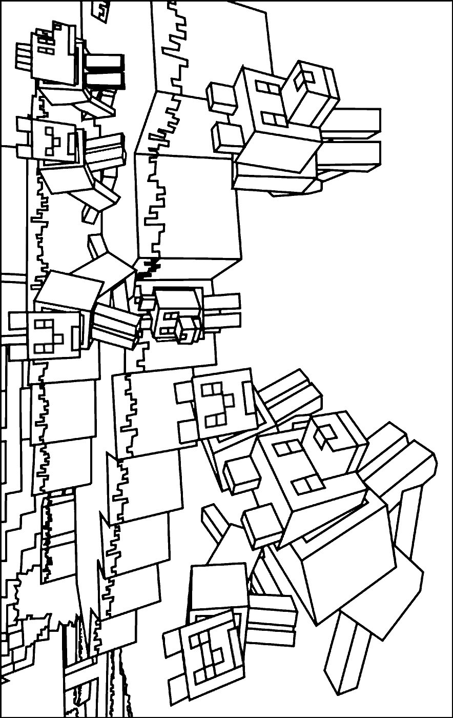 Collection Of Minecraft Printable Coloring Pages Free Printable