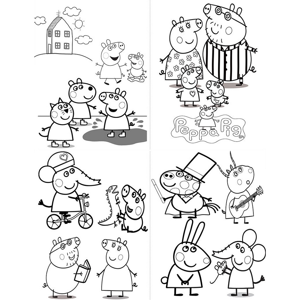 Collection Of Peppa Coloring Pages Free Printable