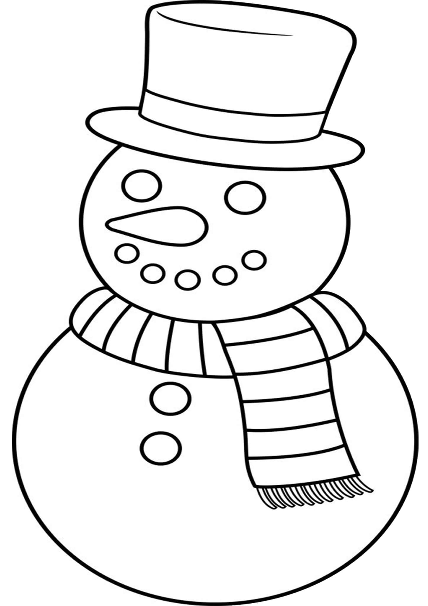 Collection Of Snowman Coloring Pages Printable Free Printable