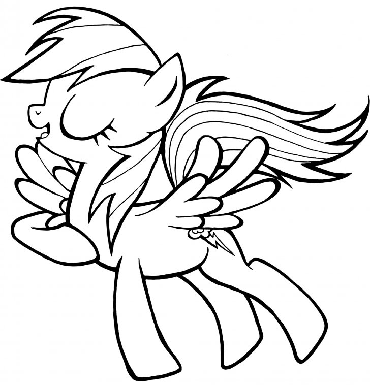 Coloring Book My Little Pony Pony Rainbow Dash Coloring Page My 