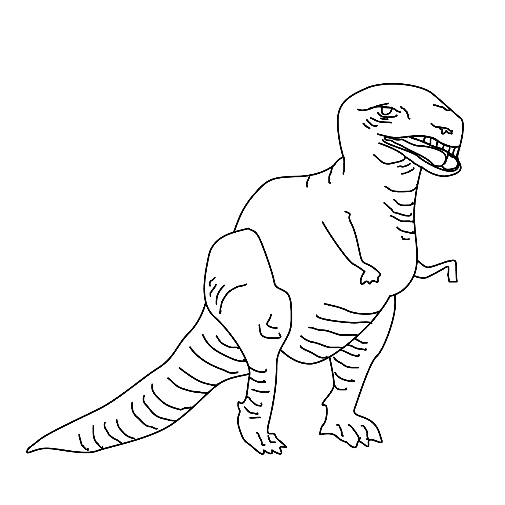 Coloring Page Of Dinosaur Photo Animal Place