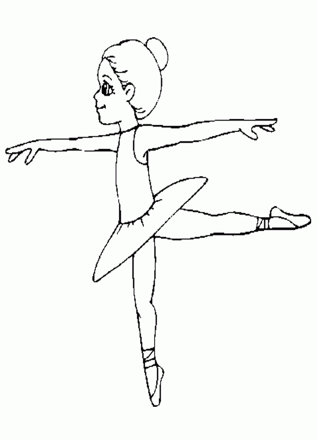 Coloring Pages Ballet Dancer Free Printable Templates