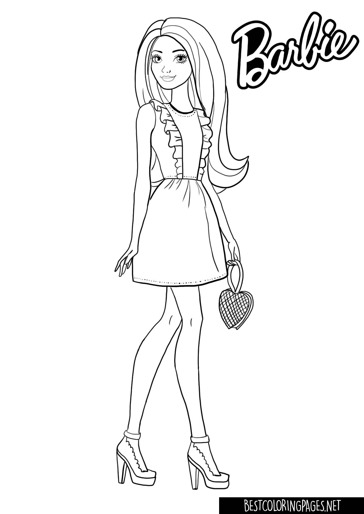 Coloring Pages Barbie Free Printable Coloring Pages