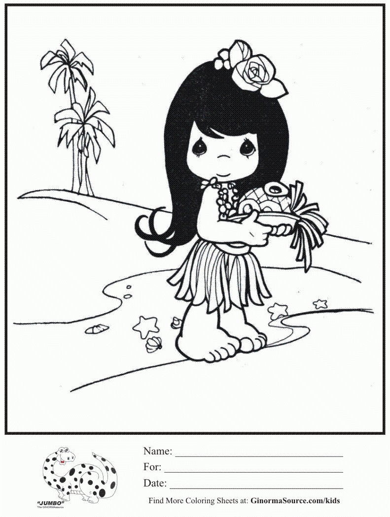 Coloring Pages For Hawaii Beaches Coloring Home