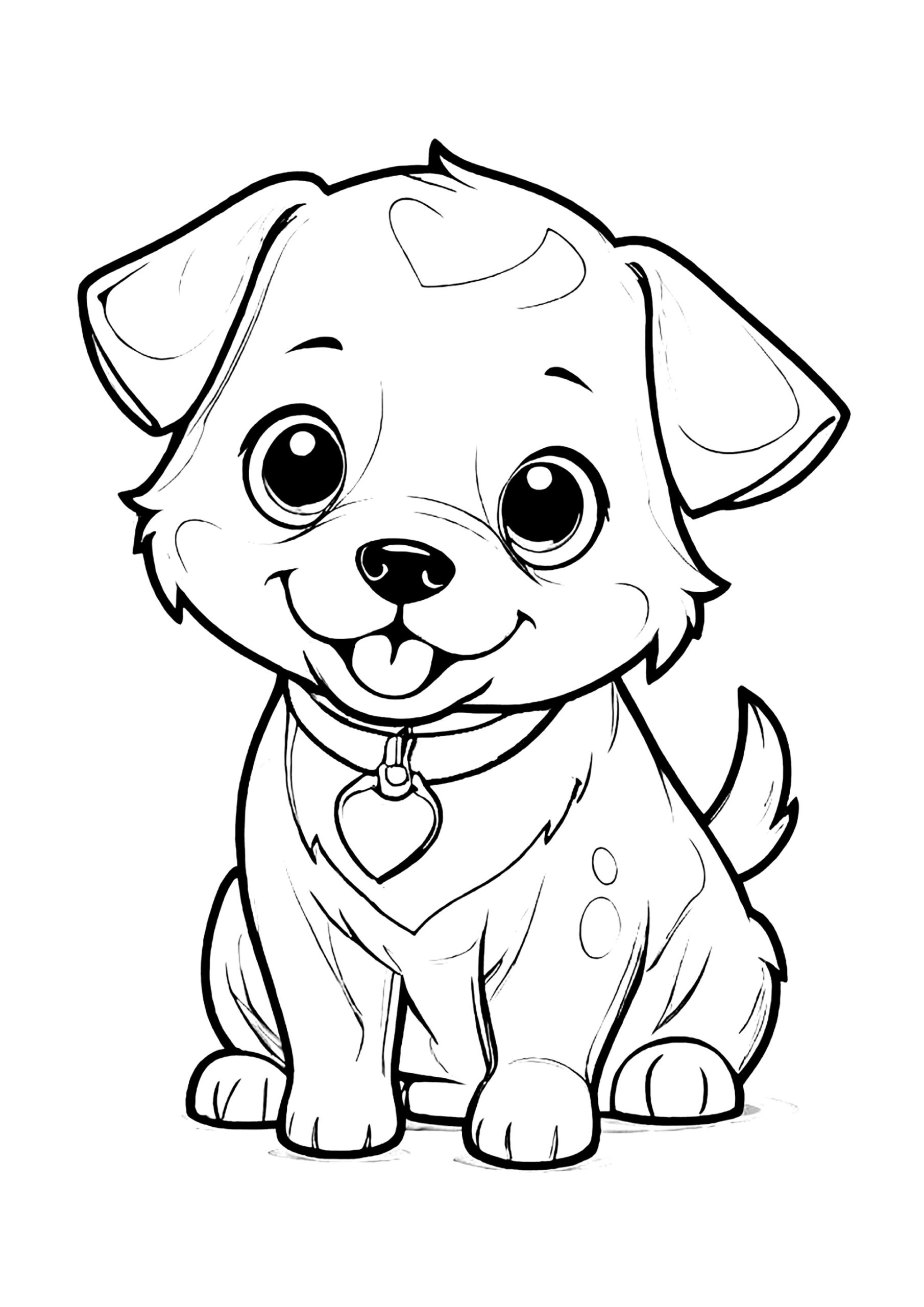 Coloring Pages For Kidsfree Dog Coloring Page Puppy C Vrogue co