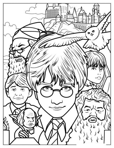 Coloring Pages Harry Potter Coloring Book 