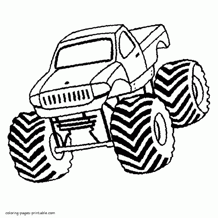 Coloring Pages Monster Trucks COLORING PAGES PRINTABLE COM