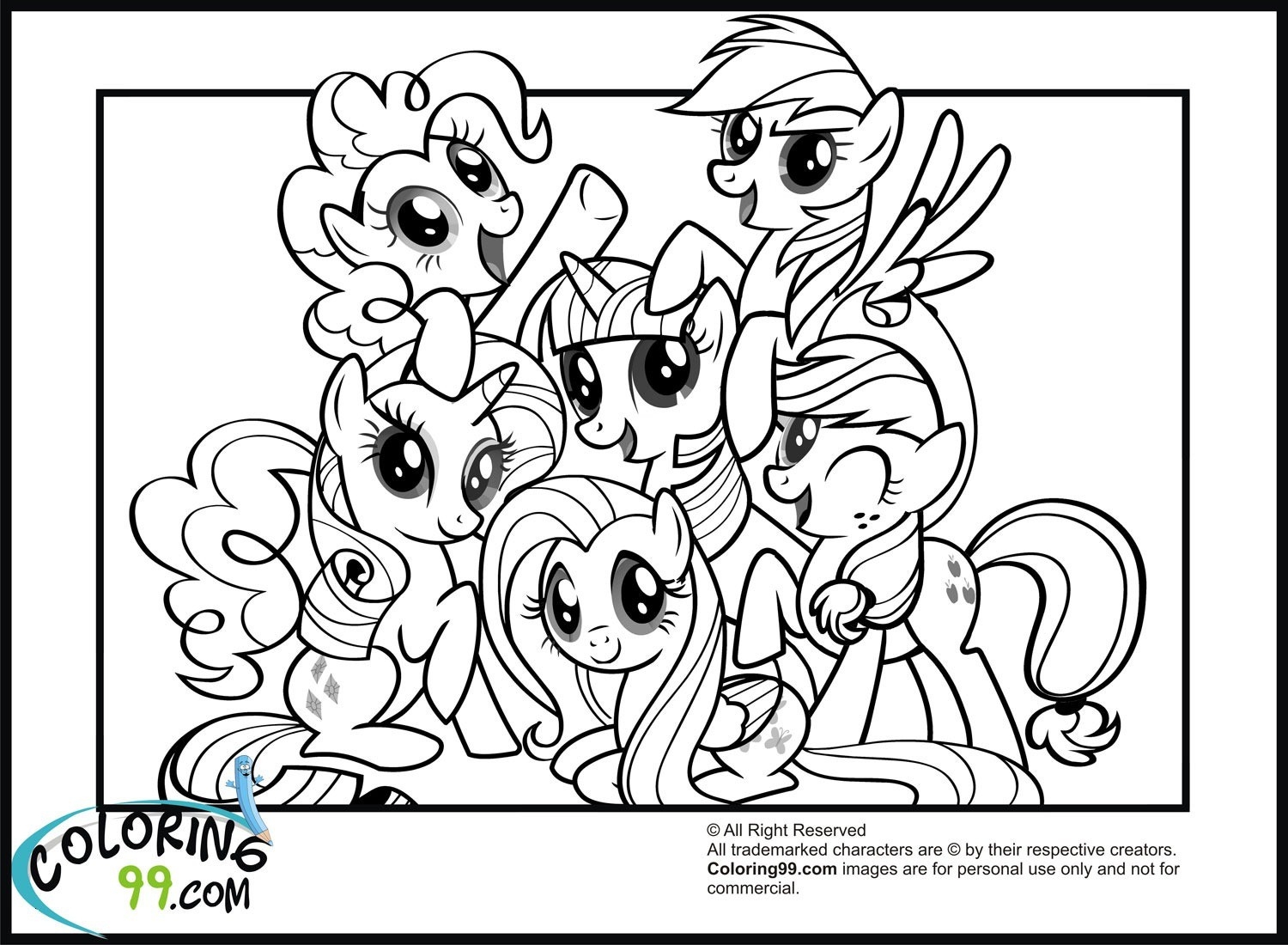 Coloring Pages My Little Pony Friendship Is Magic BubaKids