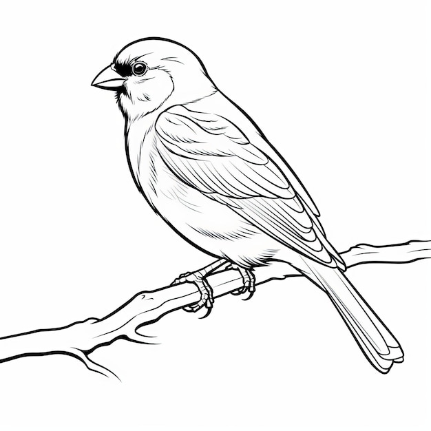 Coloring Pages Of Finches Free Printable Bird Coloring Pages Premium 
