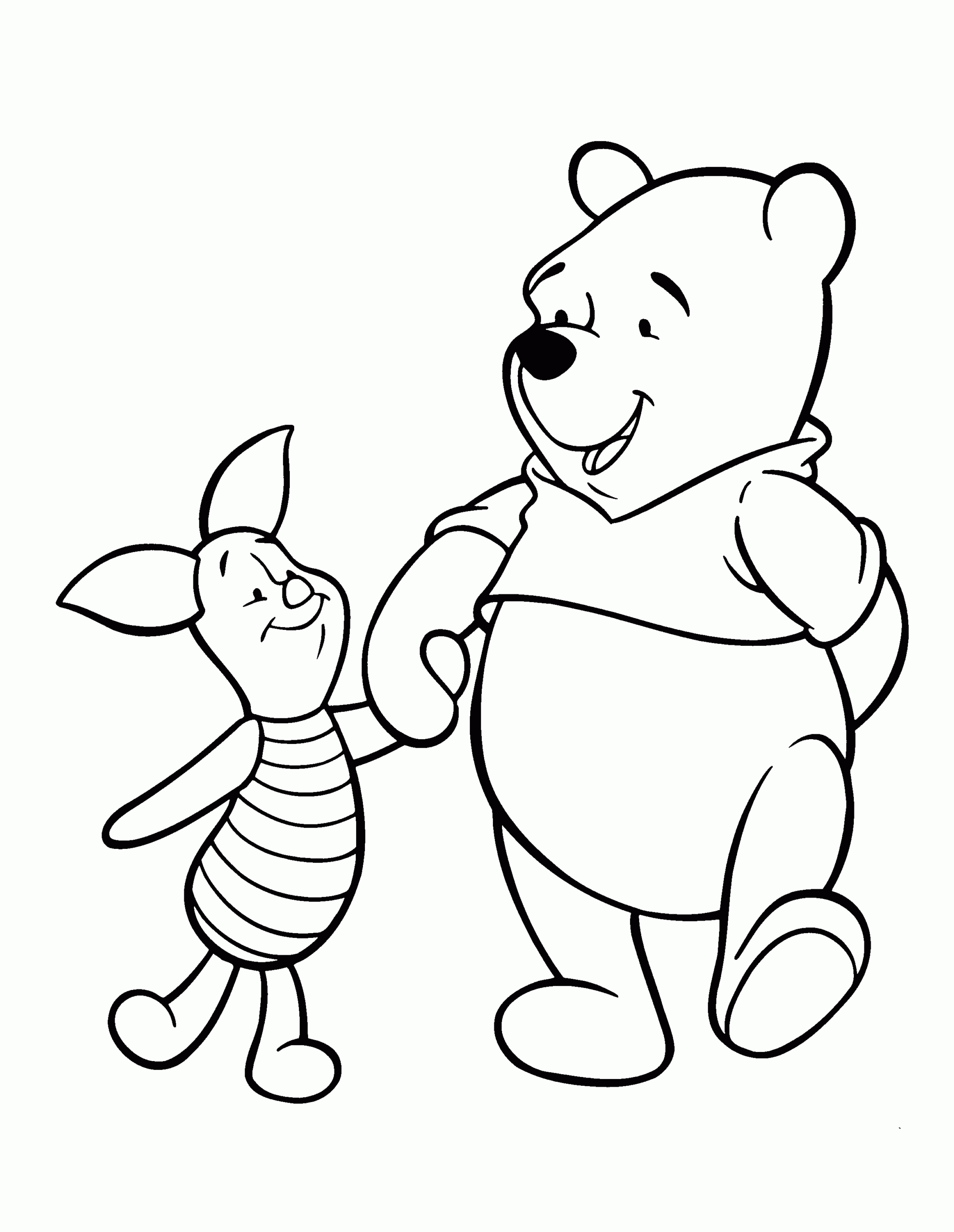 Coloring Pages Pooh Bear Coloring Home
