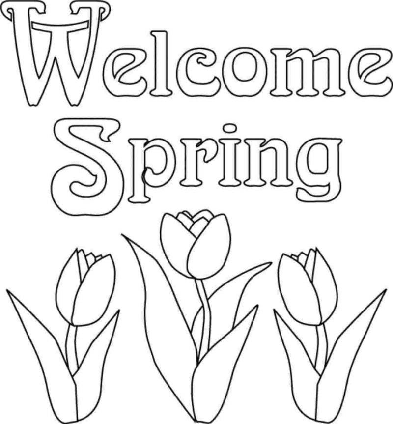 Coloring Pages Spring Color The Spring In The Brightest Colors