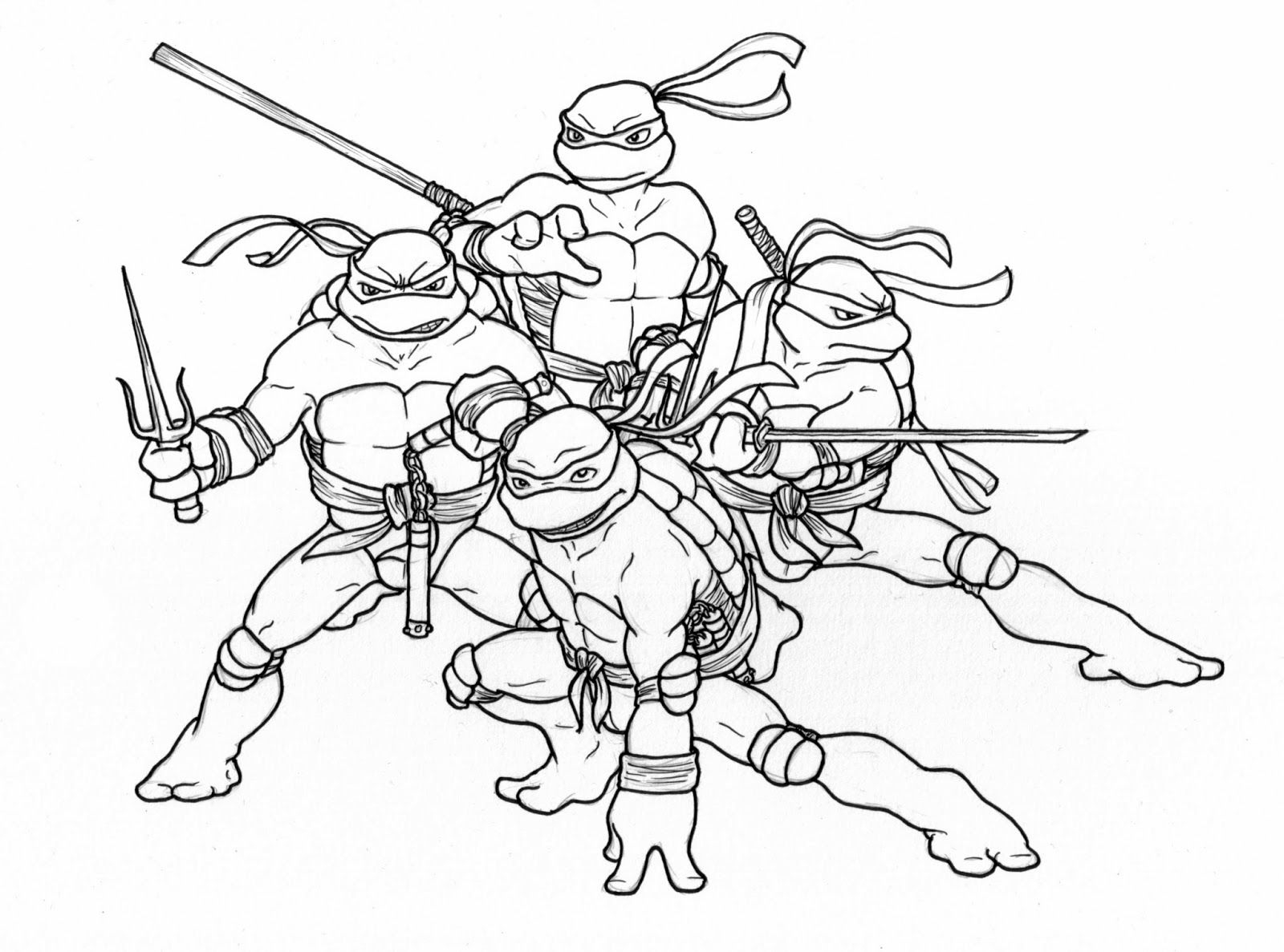 Coloring Pages Teenage Mutant Ninja Turtles Coloring Home