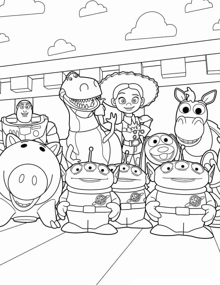 Coloring Pages Toy Story Coloring Book 6000 Coloring Pages