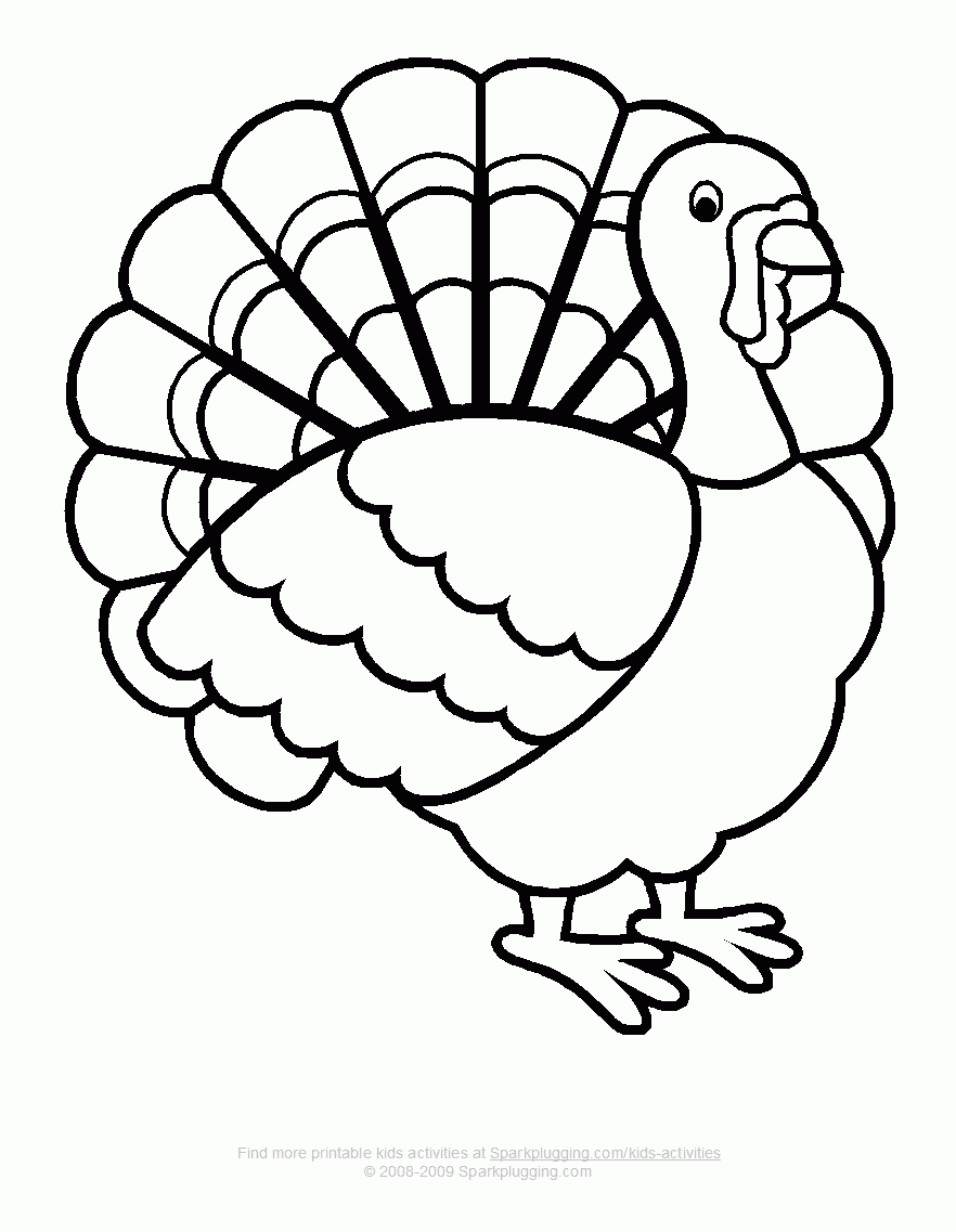 Coloring Pages Turkey Cartoon Coloring Home