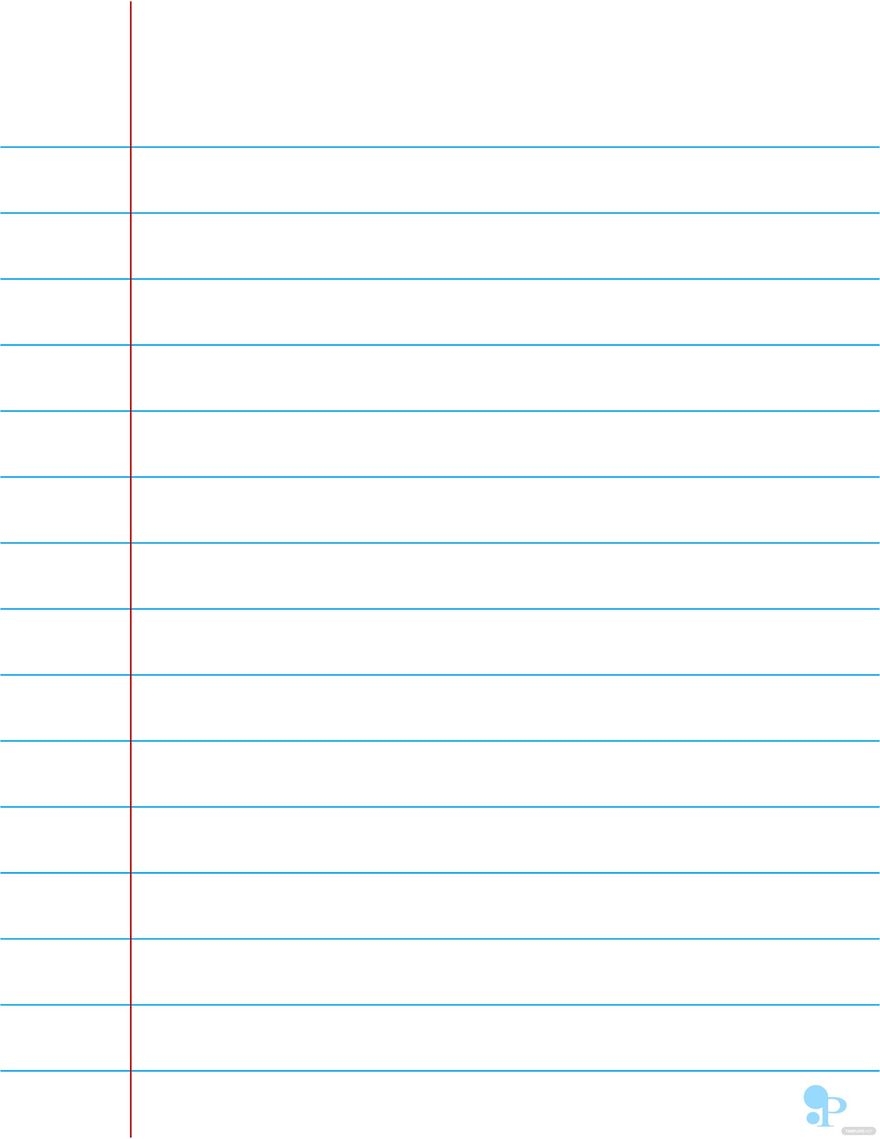 Composition Notebook Paper Template In Illustrator Word Pages PSD 