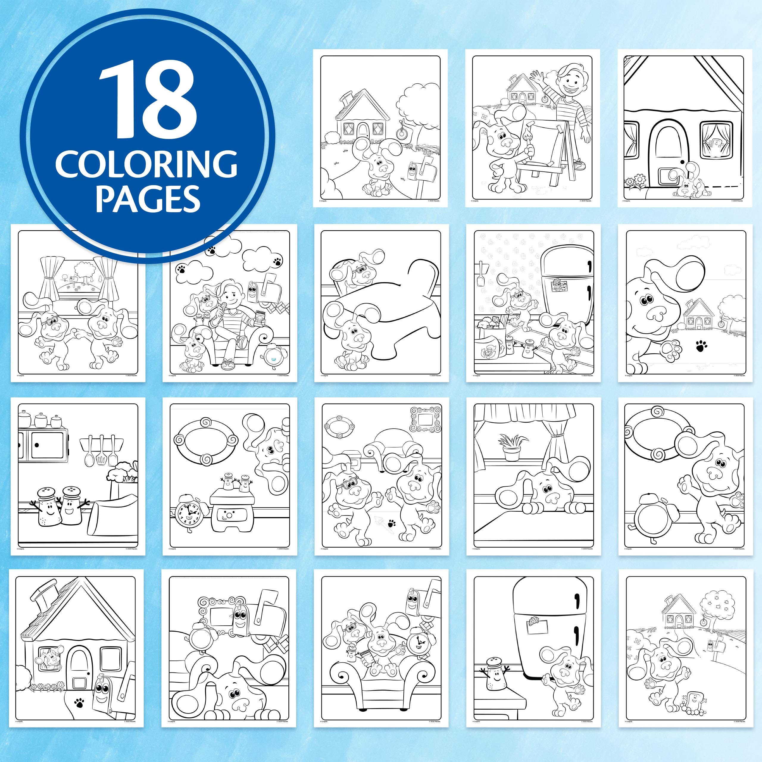 Crayola Blues Clues Wonder Mess Free Coloring Pages The Best Porn Website