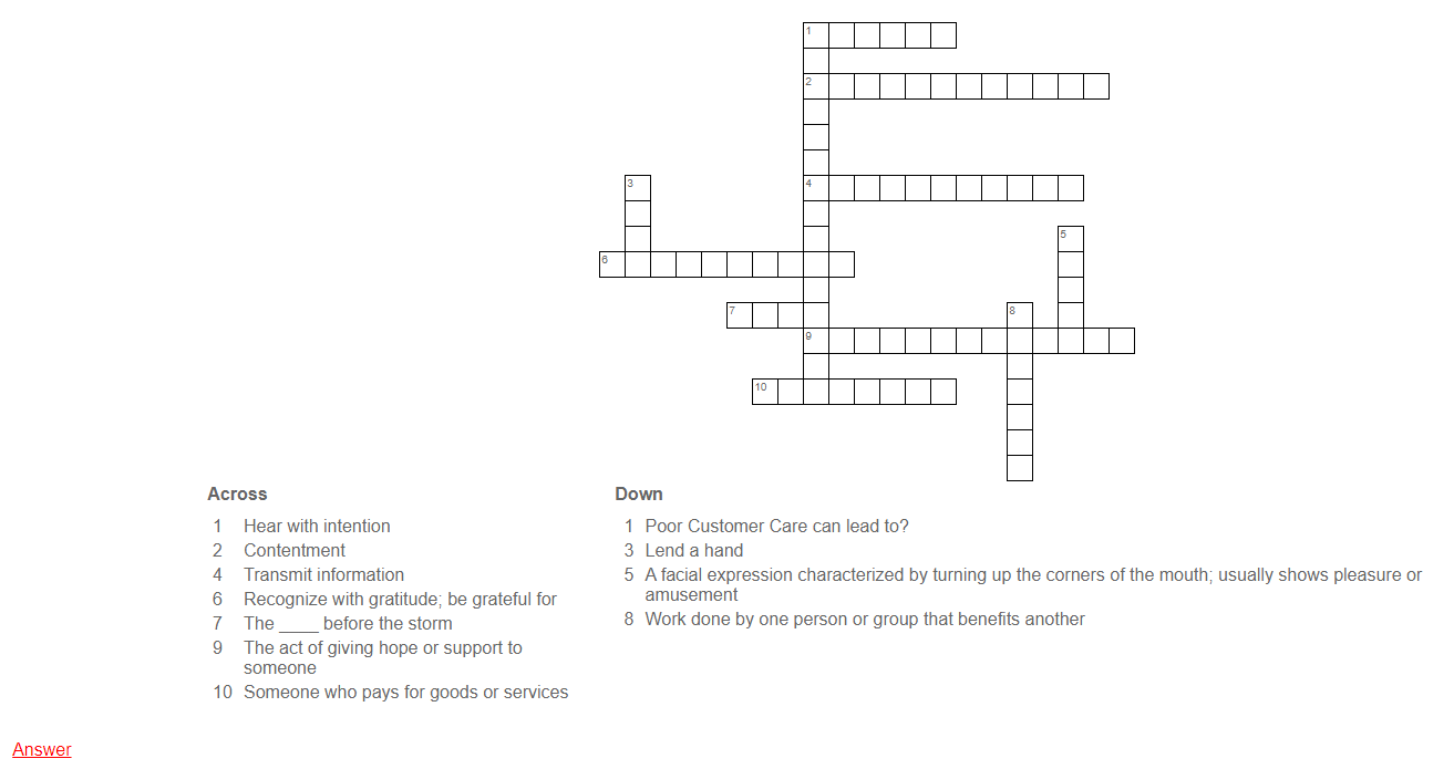 Crossword Generator Free Printable