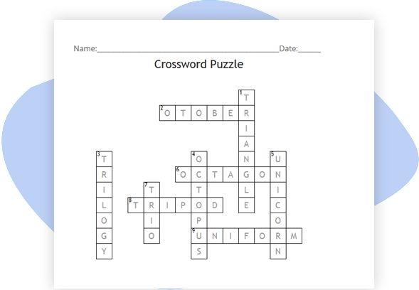 Crossword Puzzle Maker Worksheets Library