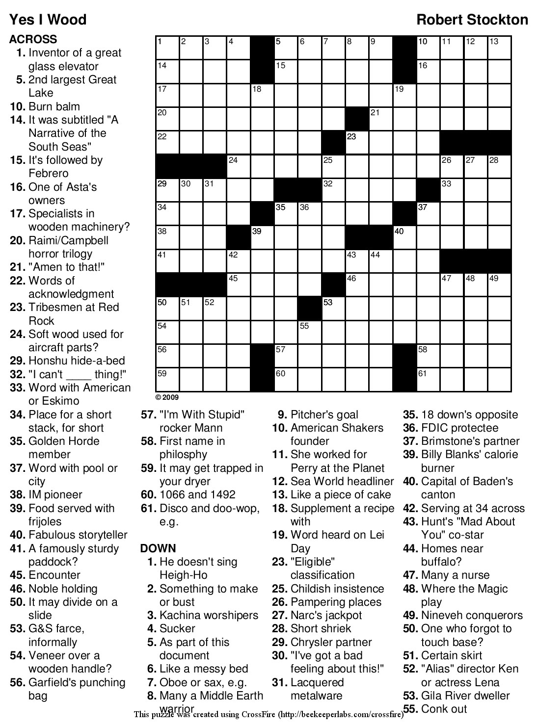 Crossword The Austin Chronicle Printable Crossword Puzzles 2019 