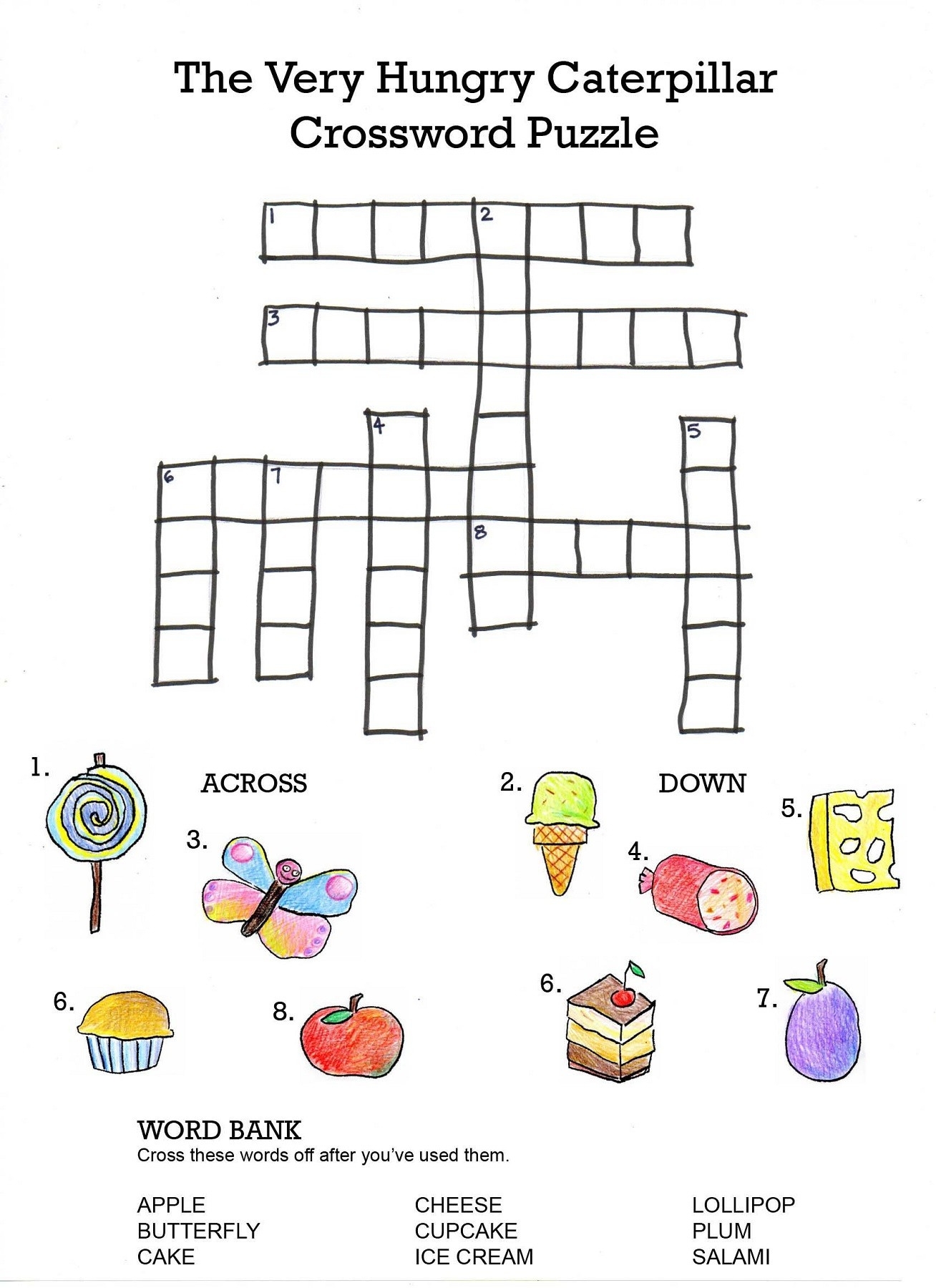 Crosswords For 6 Year Olds Free Printable James Crossword Puzzles