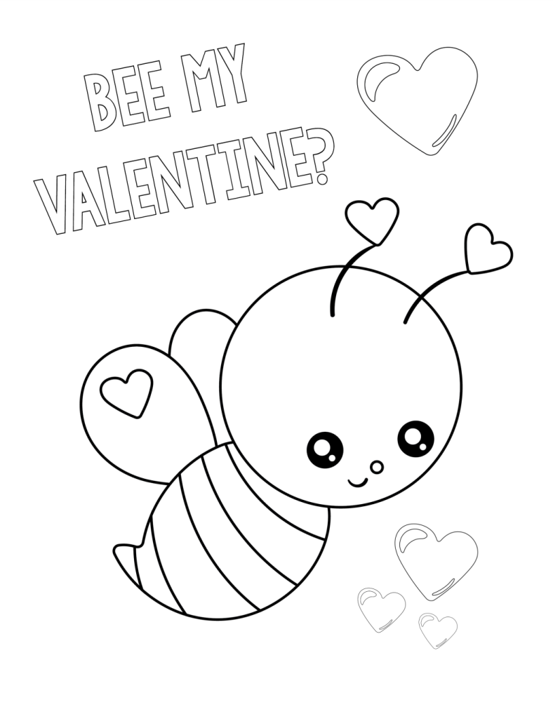 Cute Valentine 39 s Day Coloring Pages For Kids Crazy Little Projects