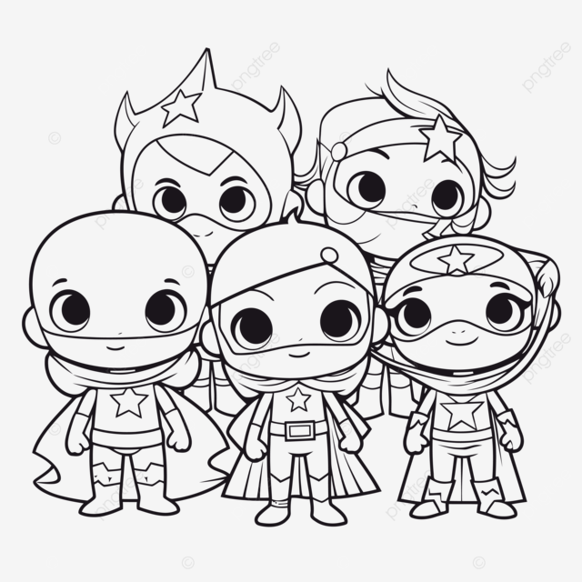 Dc Superheroes Coloring Pages For Kids Outline Sketch 56 OFF