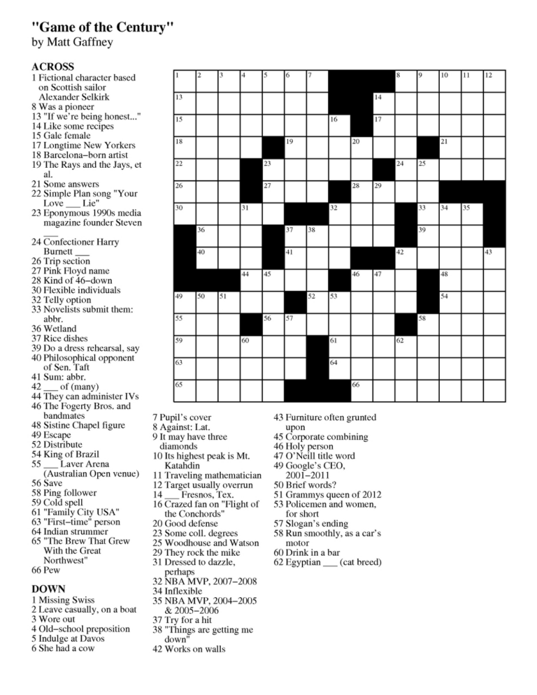 Dell Printable Crossword Puzzles Printable Crossword Puzzles Sally 