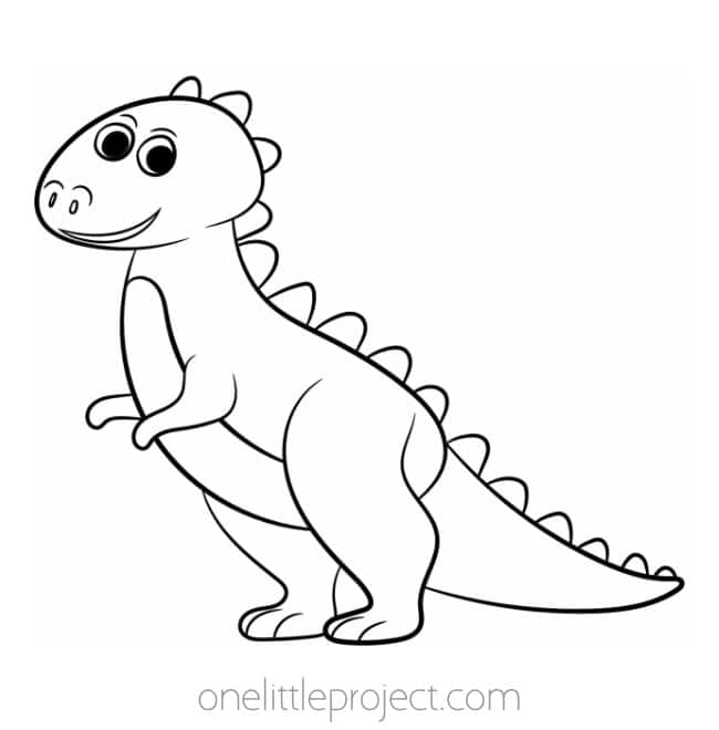 Dinosaur Pictures To Color Free