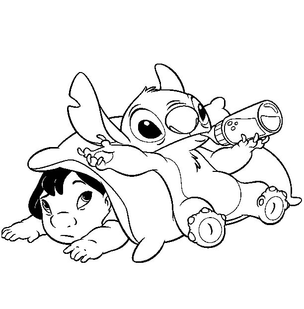 Disney Coloring Pages To Print Lilo Stitch Coloring Pages