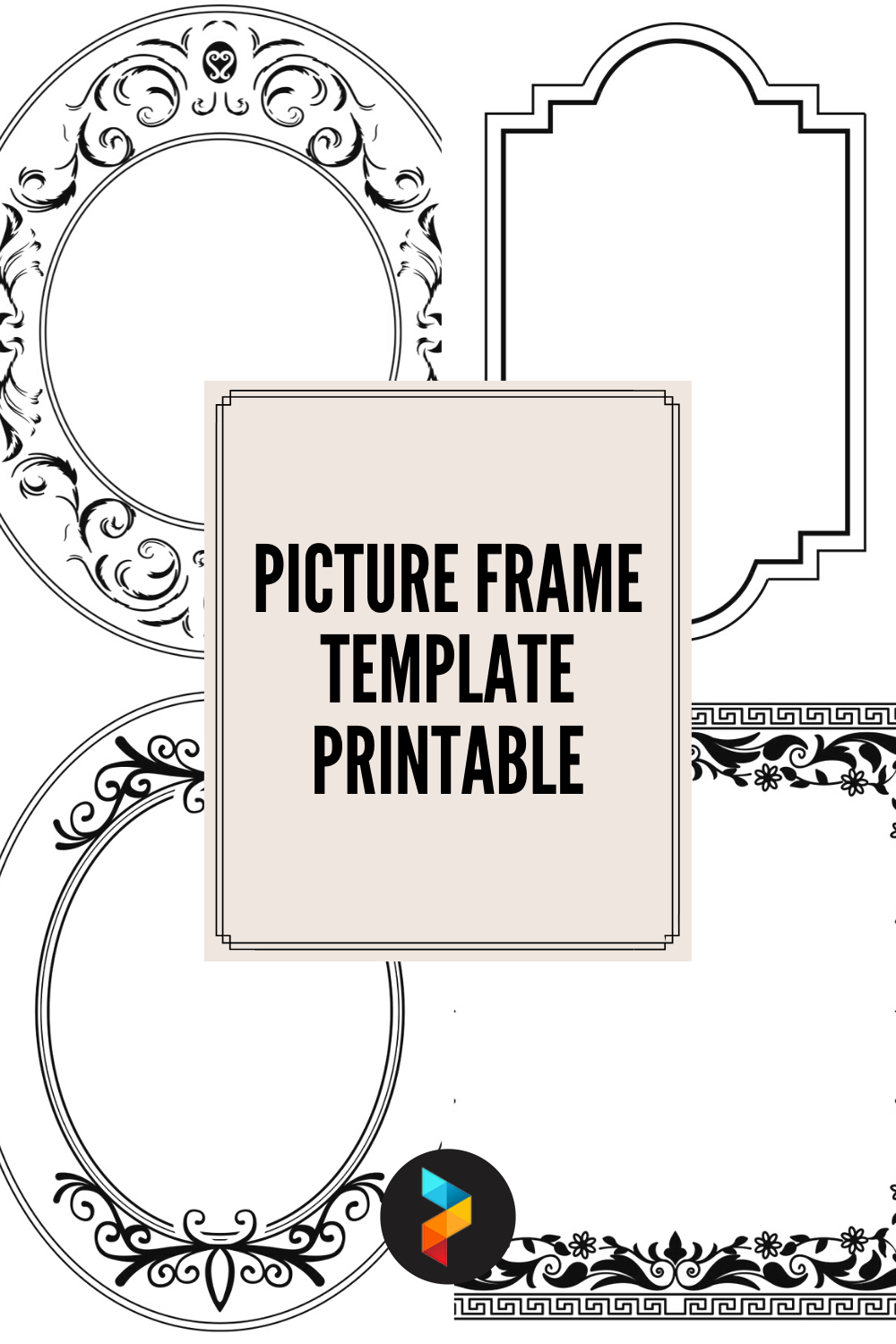 Downloadable Free Printable Picture Frame Templates Prntbl 