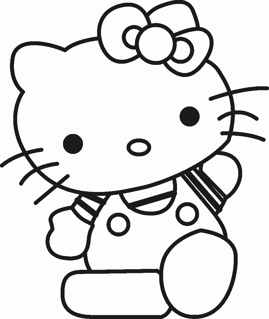 Drawings Hello Kitty Cartoons Printable Coloring Pages Riset