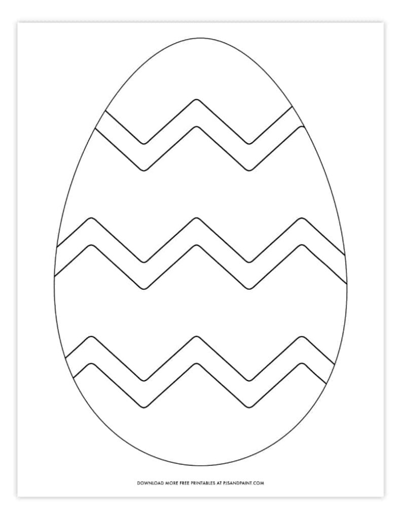 Easter Egg Template Free Printable Fillable Form 2024