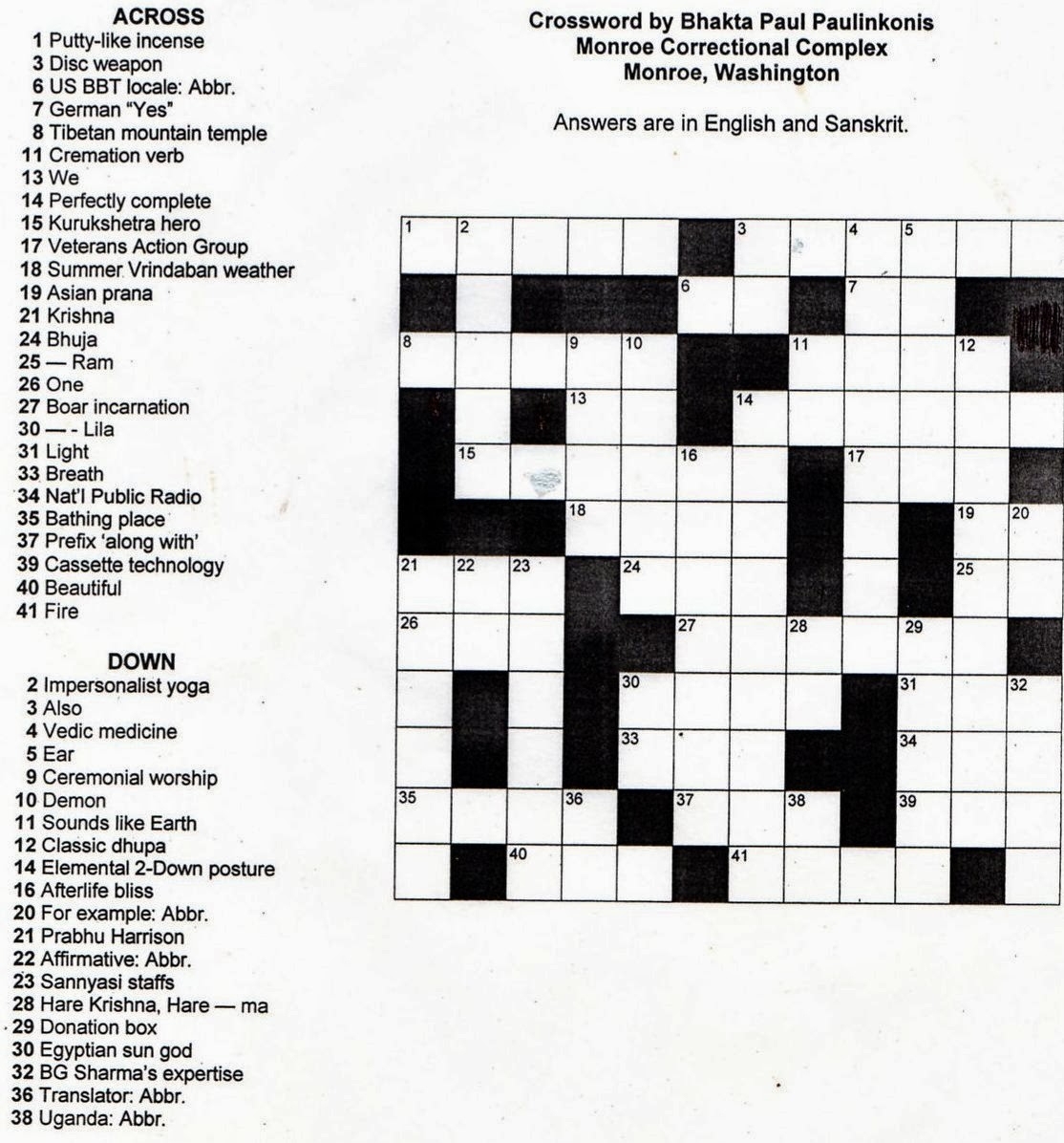 Easy Printable Crossword Puzzles Educating The Doolittle Free 