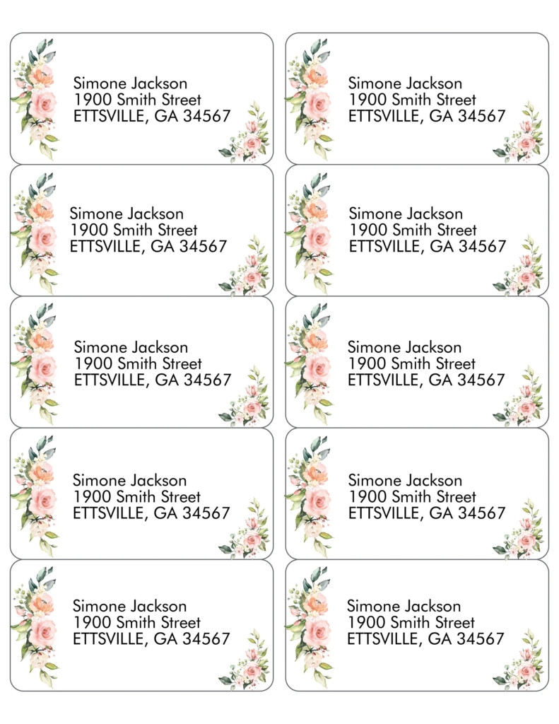 Editable Free Printable Address Label Templates Honey Wheatley Label